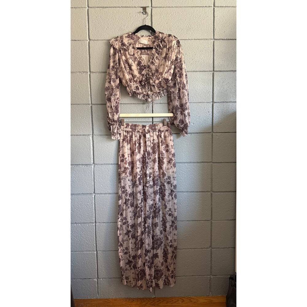 Zimmerman Juno Tie Blouse and Pants in Aged Batik size 0/1 - Picture 2 of 9